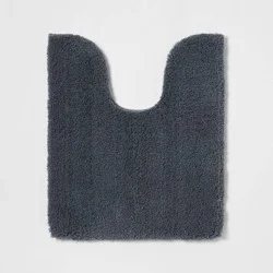 Spa Plush Contour Bath Rug Slate Blue - Threshold™