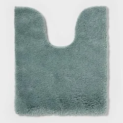 Spa Plush Contour Bath Rug Sage Green - Threshold™
