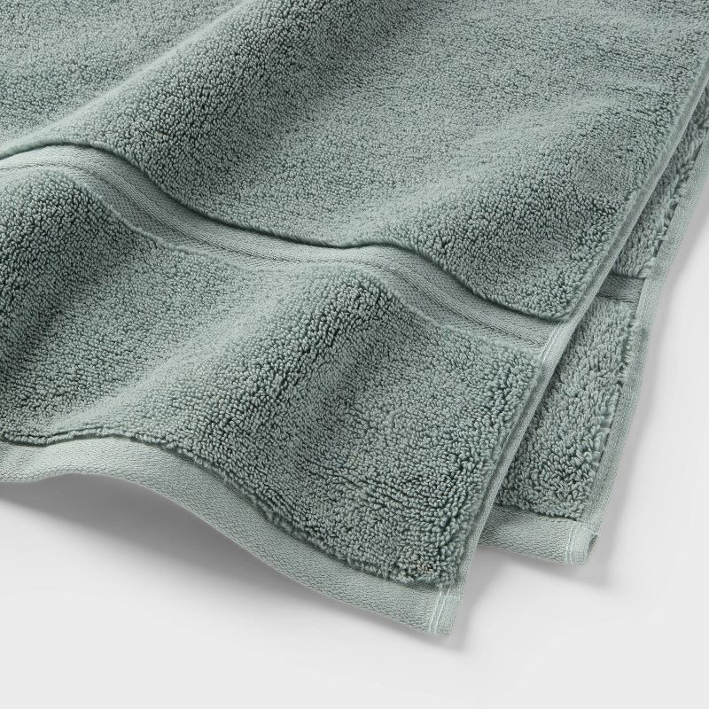 slide 3 of 5, Spa Plush Bath Towel Sage Green - Threshold™, 1 ct