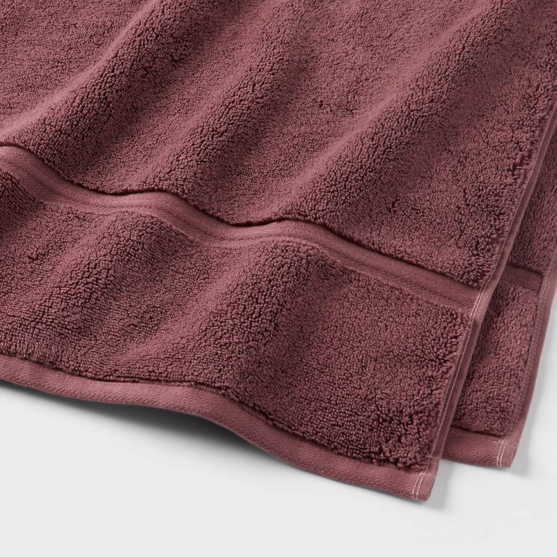 slide 3 of 5, Spa Plush Bath Towel Dark Mauve - Threshold™, 1 ct