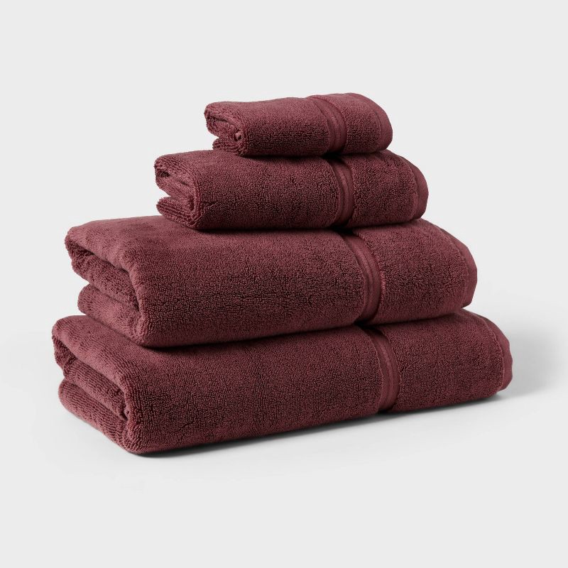 slide 5 of 5, Spa Plush Bath Towel Dark Mauve - Threshold™, 1 ct