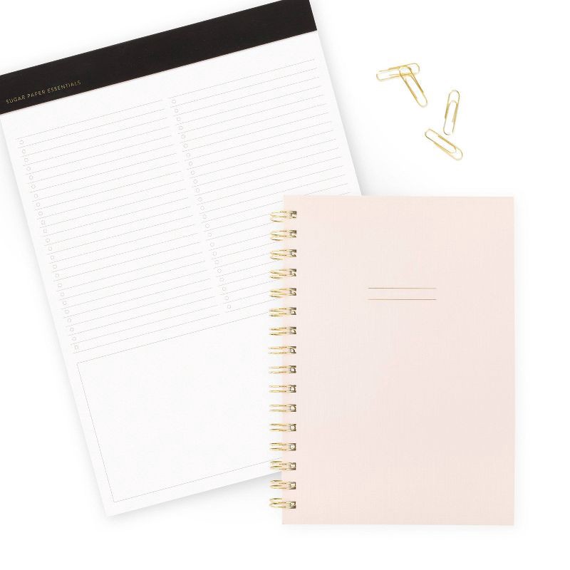slide 4 of 4, Sugar Paper Essentials 3 Subject Notebook Pale Pink, 1 ct