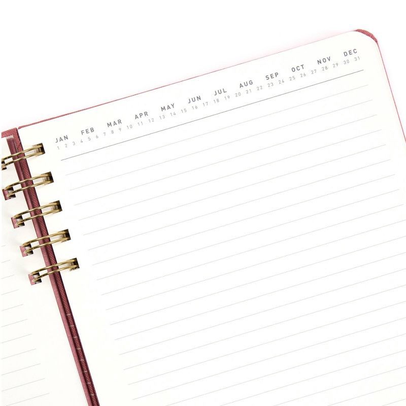 slide 2 of 9, Altitude 6.25"x8.5" 160 Pages Ruled Journal Split Twin Wire Mauve Pink Arch, 1 ct