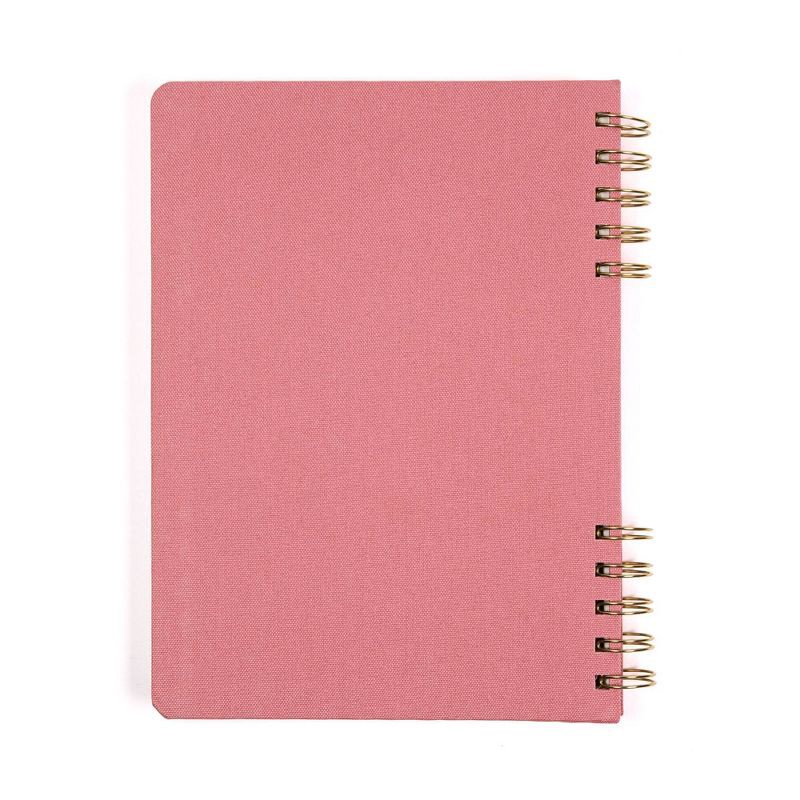 slide 9 of 9, Altitude 6.25"x8.5" 160 Pages Ruled Journal Split Twin Wire Mauve Pink Arch, 1 ct