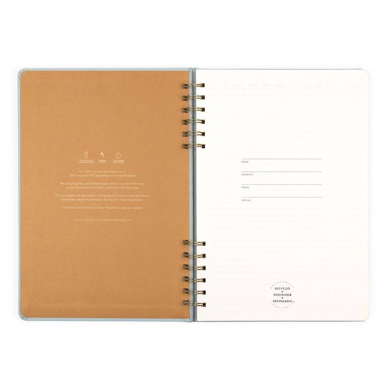 slide 4 of 8, Altitude 160pg Ruled Journal 7.25"x10.5" Split Twin Wire Seafoam Blue, 1 ct