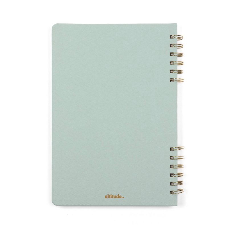 slide 8 of 8, Altitude 160pg Ruled Journal 7.25"x10.5" Split Twin Wire Seafoam Blue, 1 ct