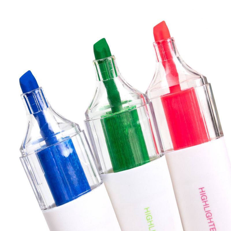 slide 6 of 8, Yoobi Evolve 5pk Highlighters See-Through Barrel 5.0mm color Ink, 5 ct