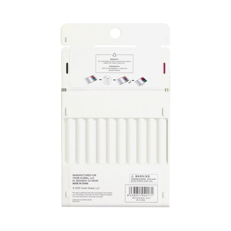 slide 8 of 8, Yoobi Evolve 10pk Fineliner Pen Brights See-Through, Teacher Supplies, 10 ct