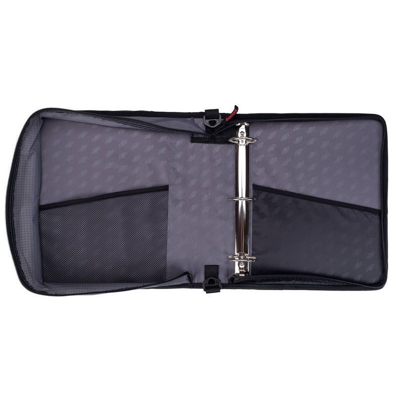 slide 4 of 7, Case-it 2" Laptop Zipper Binder Black, 1 ct