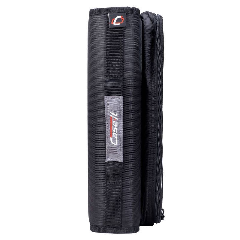 slide 6 of 7, Case-it 2" Laptop Zipper Binder Black, 1 ct