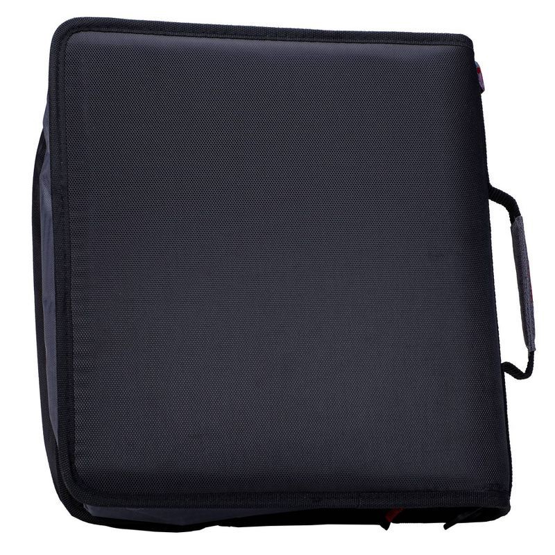 slide 7 of 7, Case-it 2" Laptop Zipper Binder Black, 1 ct