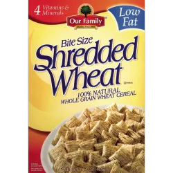Our Family Shredded Wheat Cereal, Bite Size-Our Family - 16.4 oz