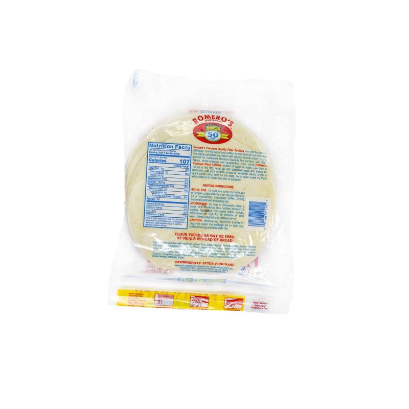 slide 2 of 2, Romeros Romero's Taco Flour Tortillas - 20ct / 28oz, 20 ct, 28 oz