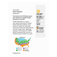 slide 2 of 5, Burpee Hot Pepper Habanero Seeds, 1 ct