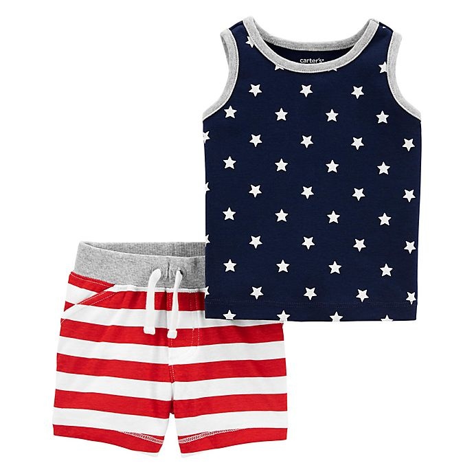 slide 1 of 1, Carter's 4th of July Tank Top Short Set, 2 ct