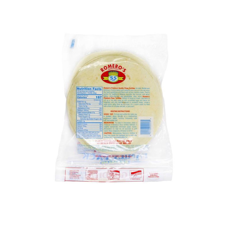 slide 2 of 2, Romeros Romero's Homemade Style Gordita Flour Tortillas - 18ct / 39.5oz, 18 ct, 39.5 oz