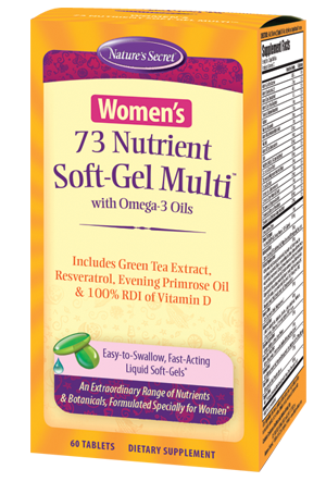 slide 1 of 1, Nature's Secret Women's 73 Nutrient Soft-Gel Multi, 60 ct