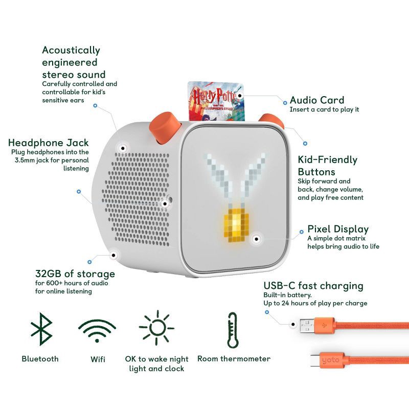 slide 5 of 5, Yoto Player (3rd Generation) Audio Player, 1 ct
