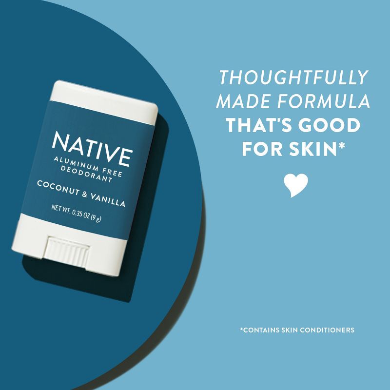 slide 8 of 12, Native Solid Mini Deodorant - Travel Size - Sea Salt & Cedar - 0.35oz, 0.35 oz