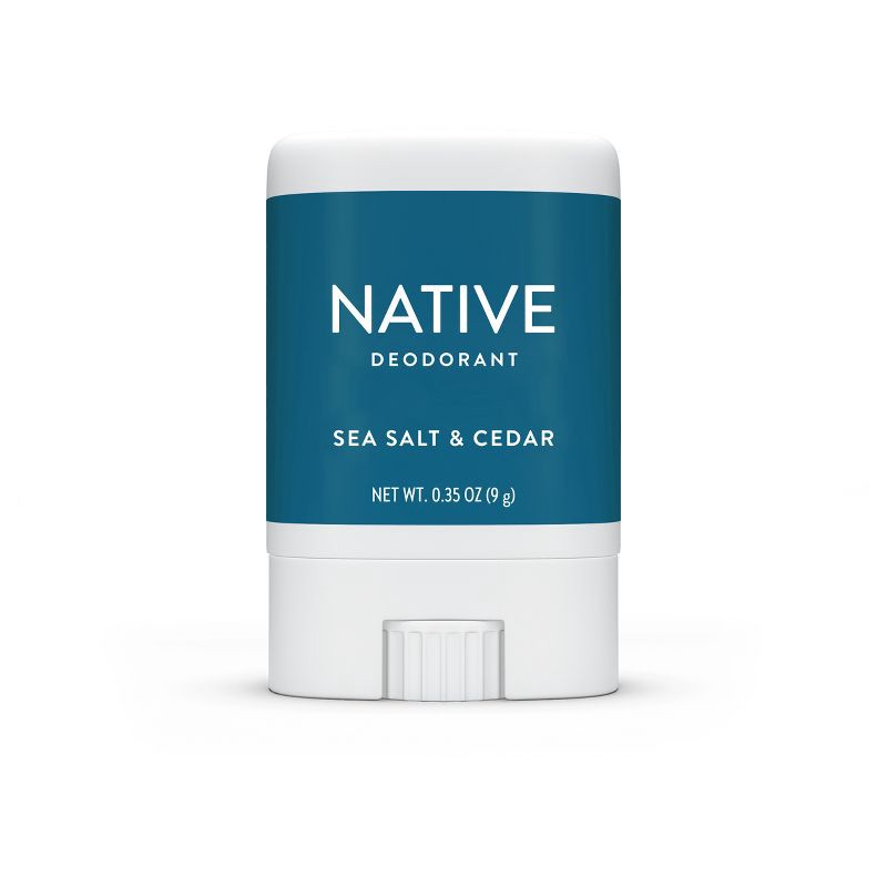 slide 9 of 12, Native Solid Mini Deodorant - Travel Size - Sea Salt & Cedar - 0.35oz, 0.35 oz