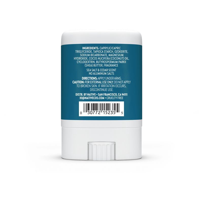 slide 4 of 12, Native Solid Mini Deodorant - Travel Size - Sea Salt & Cedar - 0.35oz, 0.35 oz