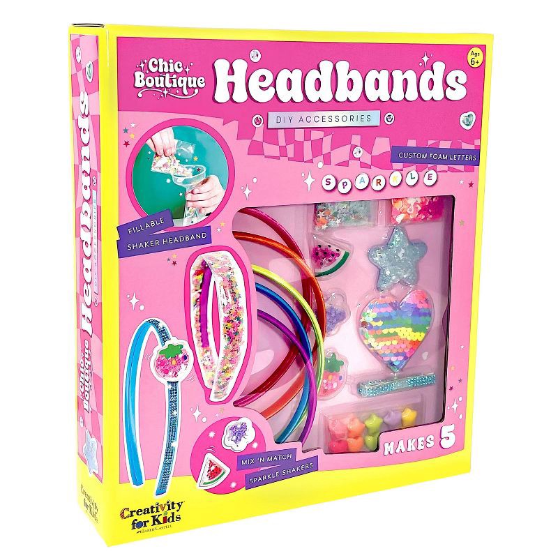 slide 1 of 7, Creativity for Kids My Chic Boutique Headbands: Fashion Craft Kit with Sequins & Accessories for Ages 5+, 1 ct