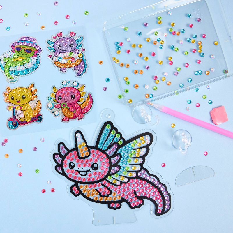 slide 4 of 11, Creativity for Kids Big Gem Diamond Painting Axolotl, 1 ct