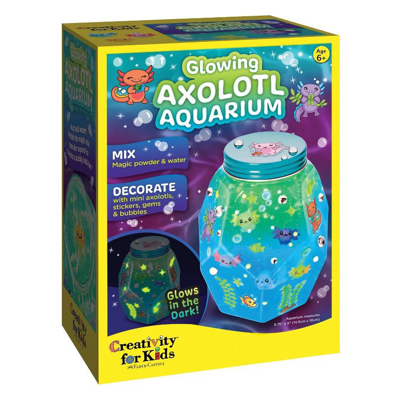slide 8 of 9, Creativity for Kids Glowing Axolotl Aquarium, 1 ct