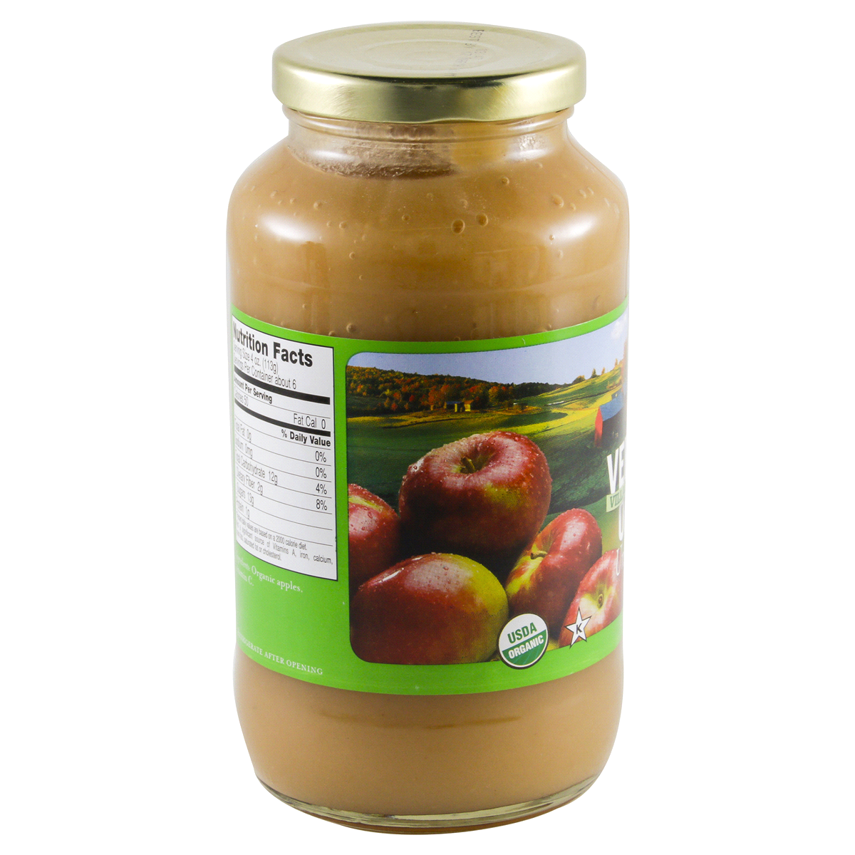 slide 4 of 4, Vermont Village Organic Unsweetened Applesauce, 24 oz