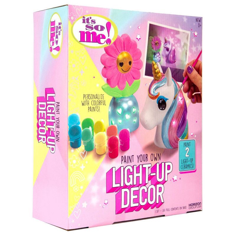 slide 5 of 6, It's So Me 2ct Paint Your Own Light Up Ceramic Decor, 2 ct