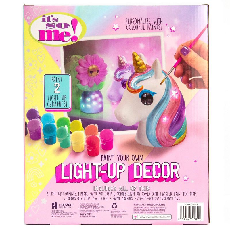 slide 6 of 6, It's So Me 2ct Paint Your Own Light Up Ceramic Decor, 2 ct