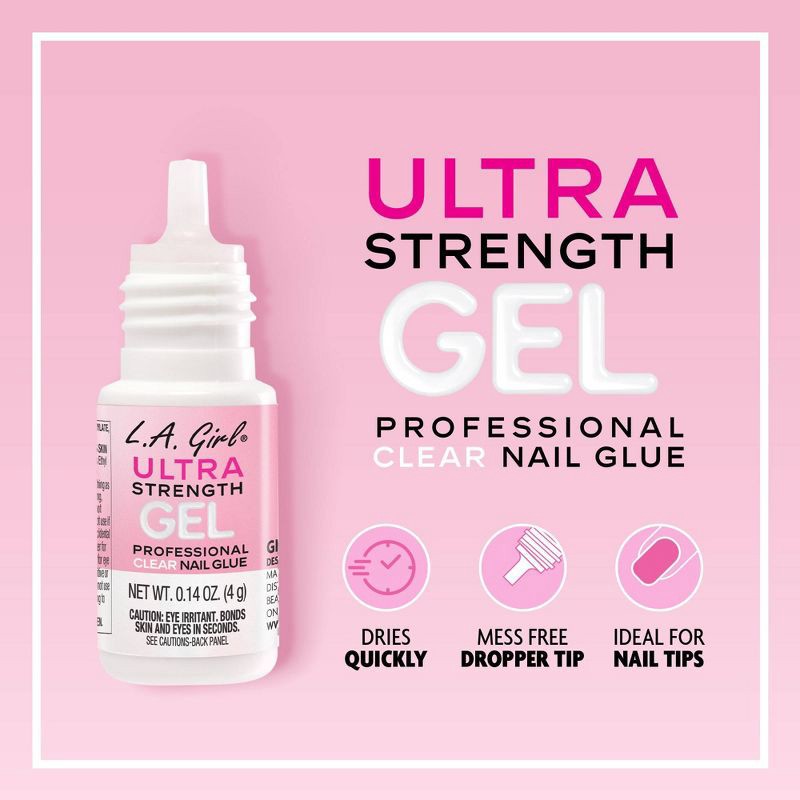 slide 6 of 9, L.A. Girl Nail Glue - Ultimate Gel - 0.14oz, 0.14 oz