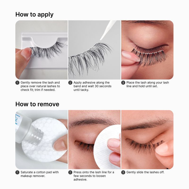 slide 3 of 11, KISS Products The New Natural False Eyelashes - Wide Slacks - 4ct, 4 ct