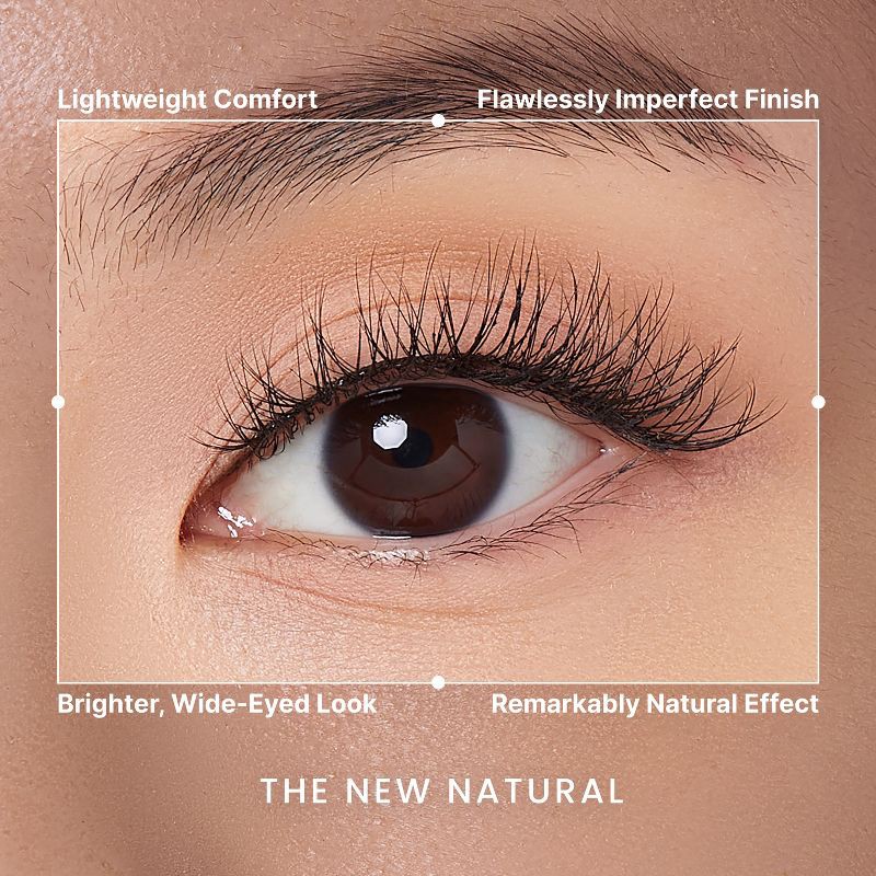 slide 4 of 11, KISS Products The New Natural False Eyelashes - Wide Slacks - 4ct, 4 ct