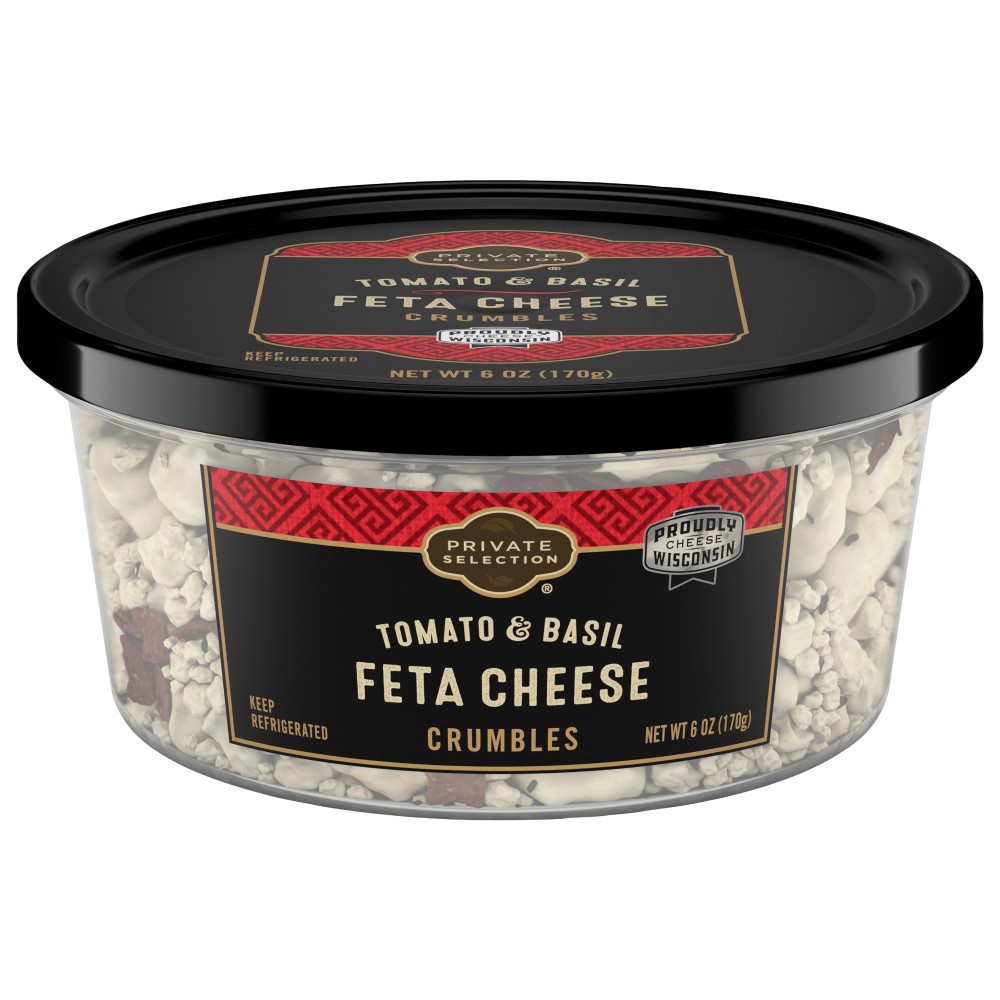slide 1 of 6, Private Selection Tomato Basil Feta Crumbles, 5 oz