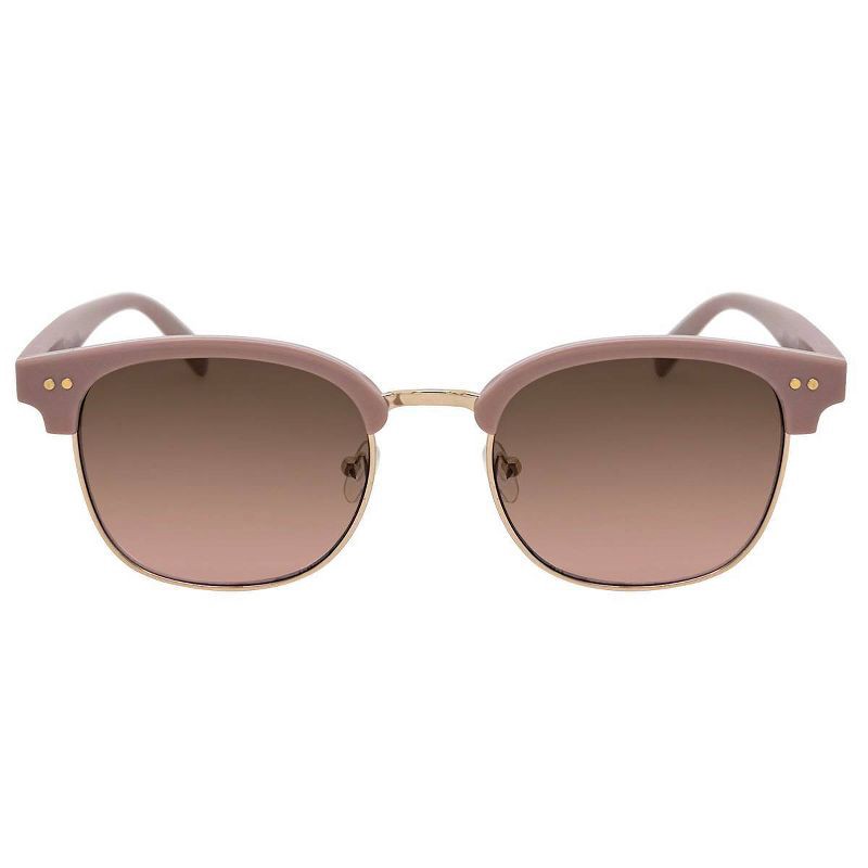 slide 1 of 2, Women's Plastic Square Club Sunglasses - Wild Fable™ Pink: Adjustable Nose Pads, Maximum UV Protection, Recycled Material, 1 ct