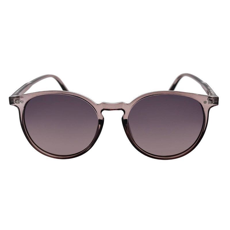 slide 1 of 2, Women's Plastic Round Sunglasses - Wild Fable™ Pink: UV Protection, Recycled Frame, Narrow Fit, 1 ct