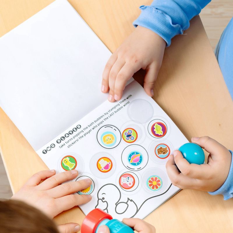 slide 2 of 8, Chuckle & Roar Dot Art 2ct Sticker Stamper Activity Kit, 2 ct