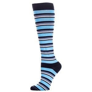 slide 1 of 1, Celeste Stein 8-15 Mmhg Compression Socks, Stripes, 1 ct