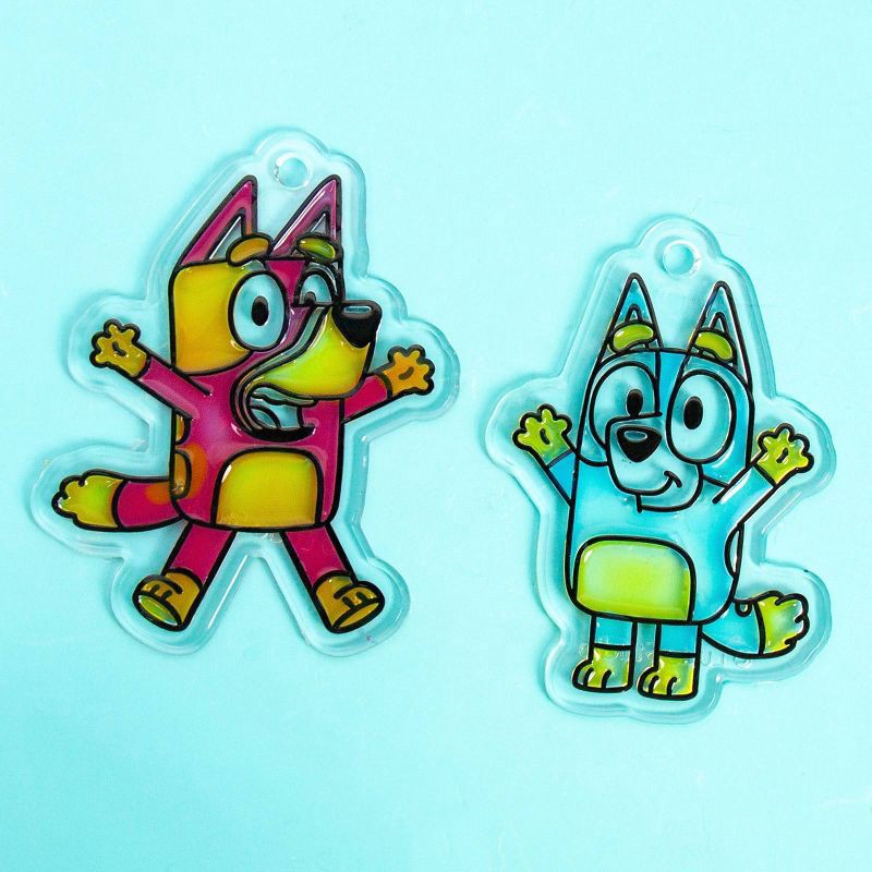 slide 3 of 6, Bluey 5ct Window Art Craft Kit, 5 ct