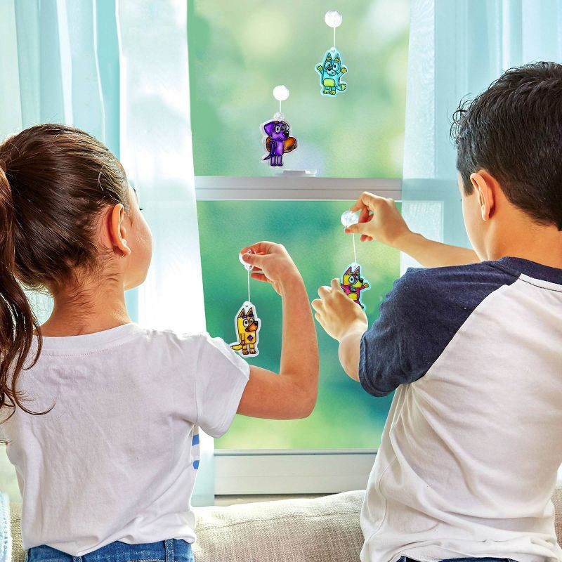 slide 4 of 6, Bluey 5ct Window Art Craft Kit, 5 ct