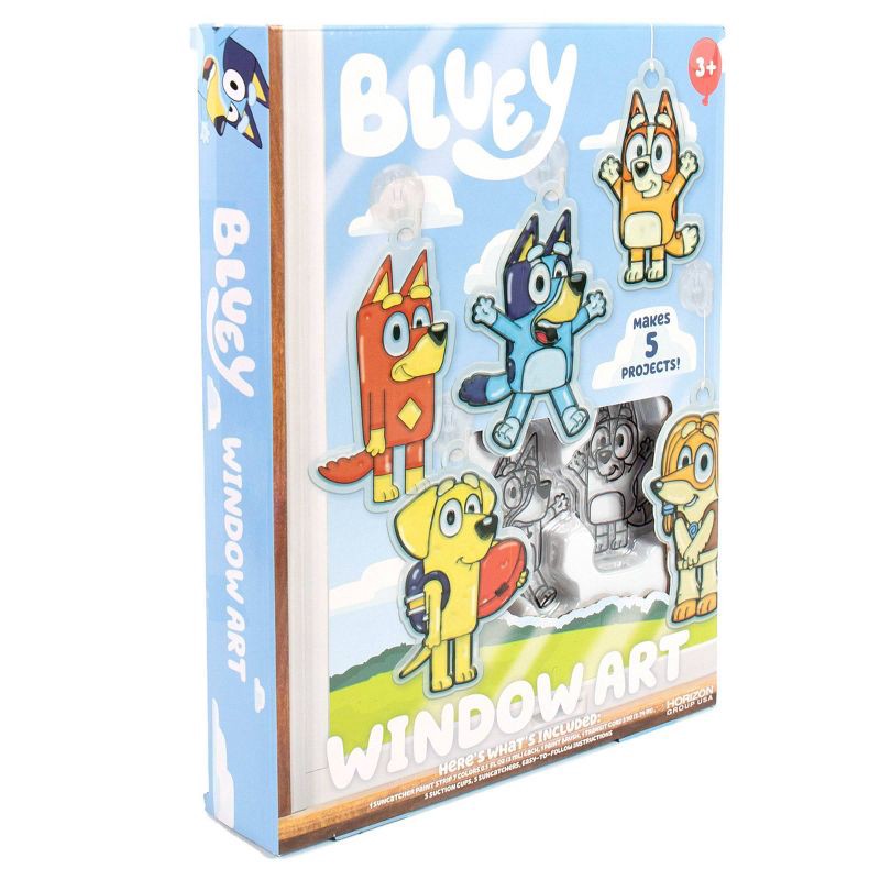 slide 5 of 6, Bluey 5ct Window Art Craft Kit, 5 ct