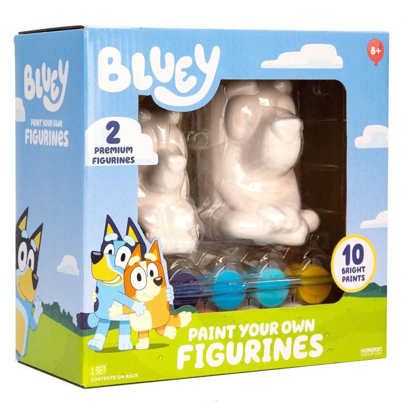 slide 5 of 6, Bluey 2ct Paint -Your -Own Figurines Craft Kit, 2 ct