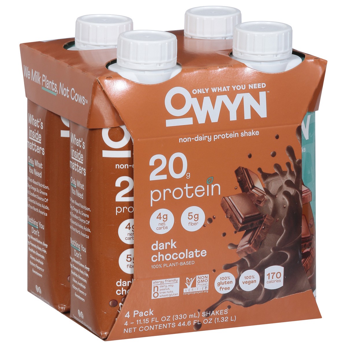 slide 2 of 9, OWYN Non-Dairy 4 Pack Protein Shake 4 - 11.15 fl oz Shakes, 4 ct