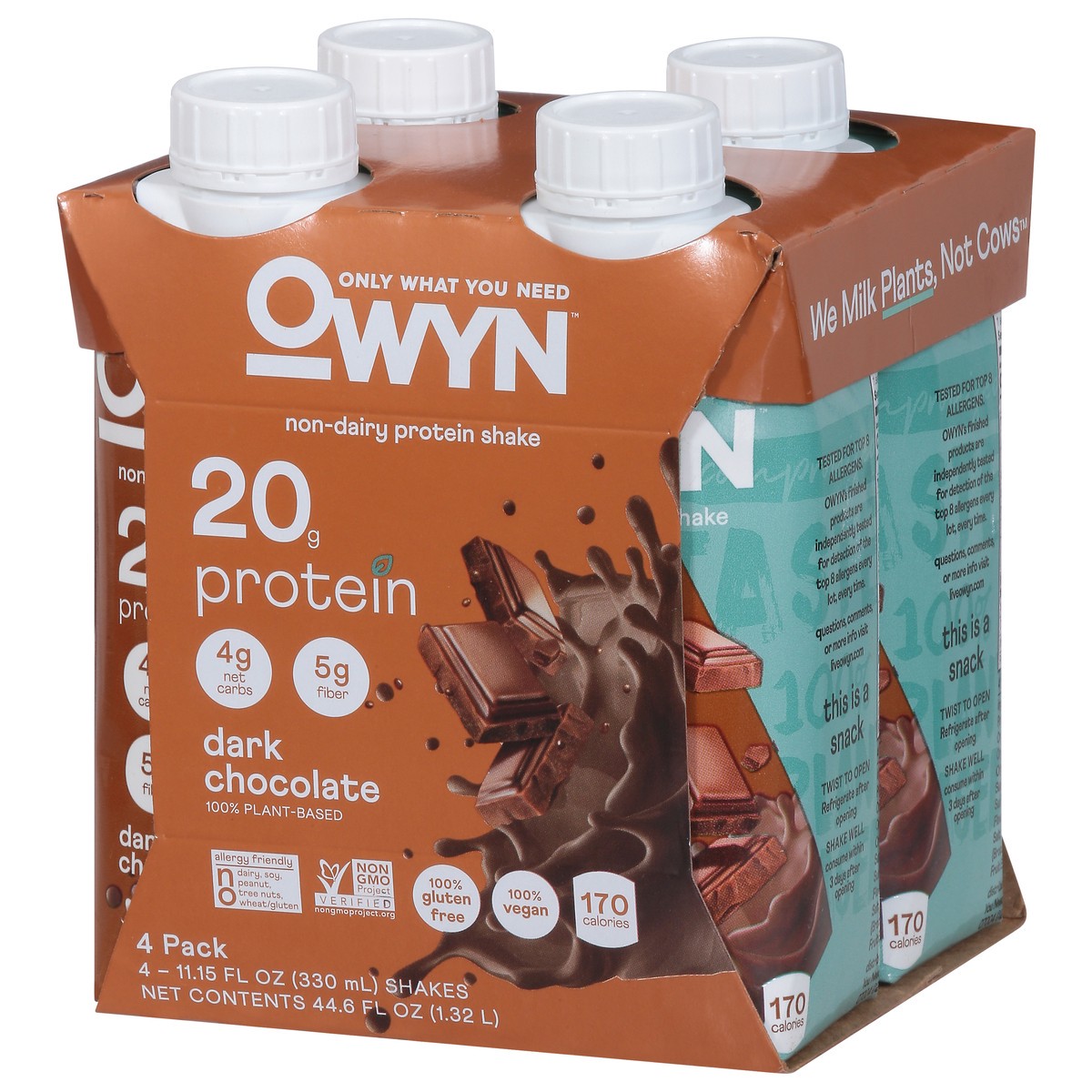 slide 3 of 9, OWYN Non-Dairy 4 Pack Protein Shake 4 - 11.15 fl oz Shakes, 4 ct