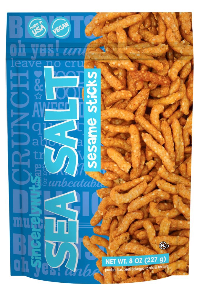 slide 1 of 1, Sincerely Nuts Sea Salt Sesame Sticks, 8 oz