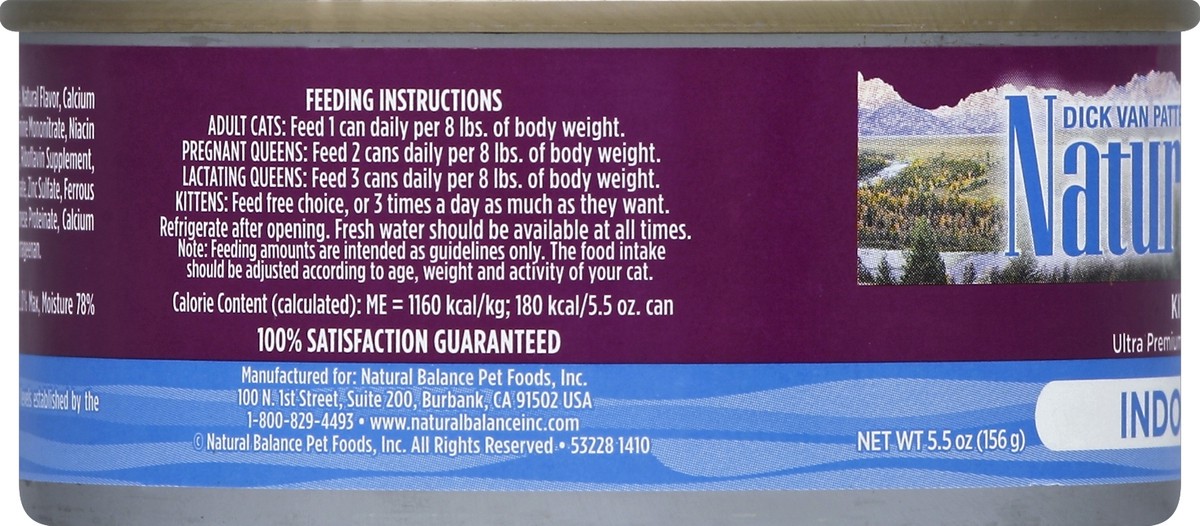 slide 5 of 6, Natural Balance Cat Food 5.5 oz, 5.5 oz