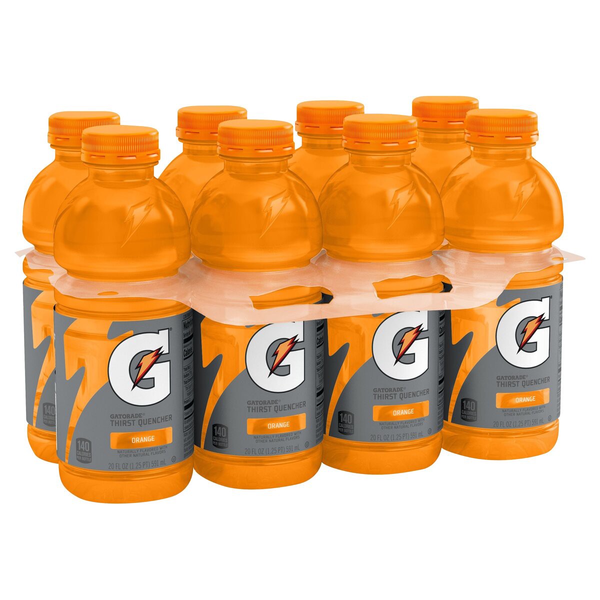 slide 1 of 14, Gatorade Thirst Quencher, Orange Flavored, 8 ct; 20 fl oz