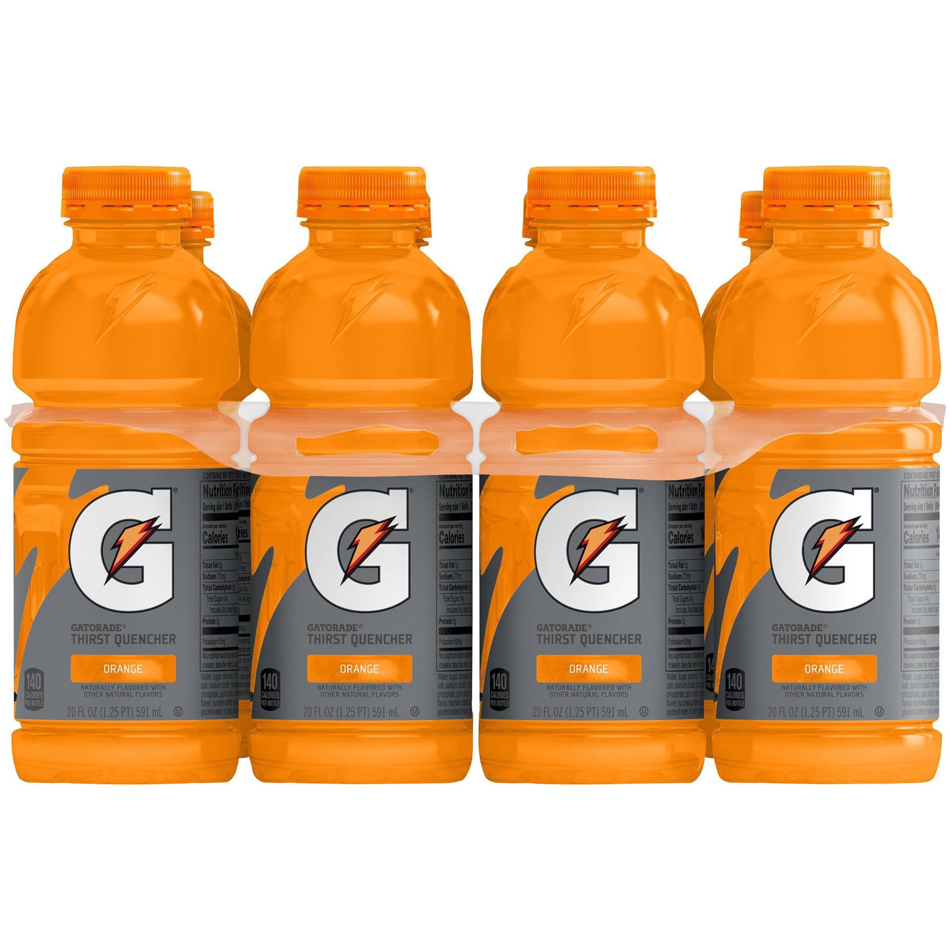 slide 1 of 1, Gatorade Orange Sports Drink, 8 ct; 20 fl oz