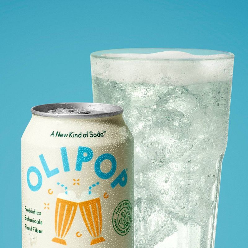 slide 8 of 8, OLIPOP Cream Soda Prebiotic Soda - 4ct/12 fl oz Cans, 4 ct; 12 fl oz